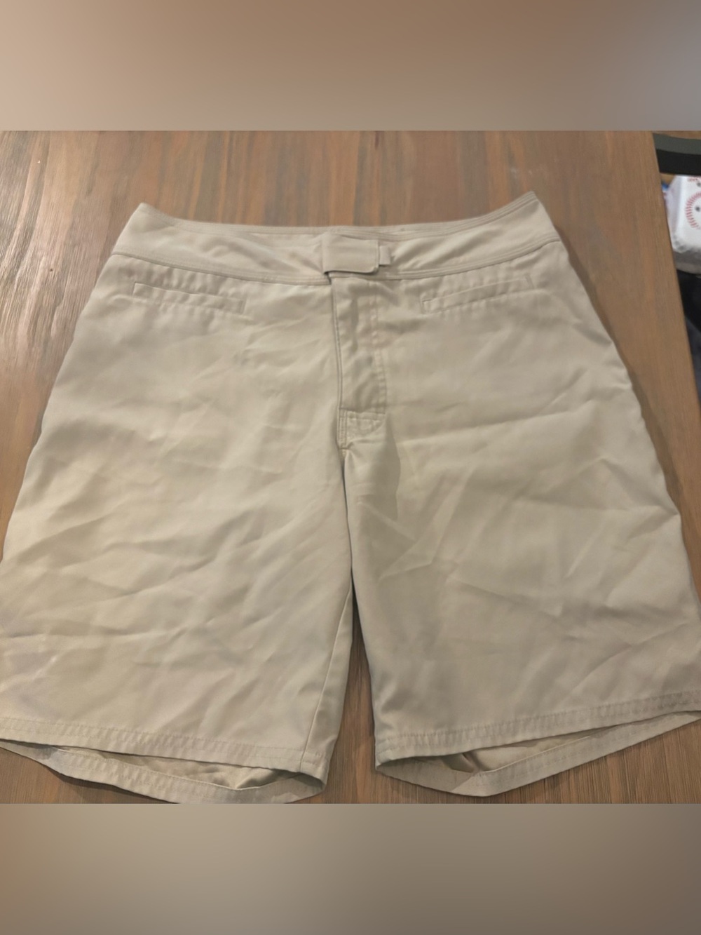 Patagonia Women's Hiking Shorts Khaki Tan Size 8 Adjustable Double Velcro Waist
